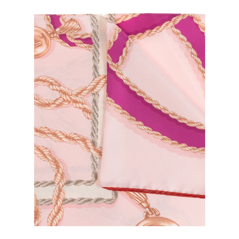 Salvatore Ferragamo Zijden sjaal met print Pink Dames