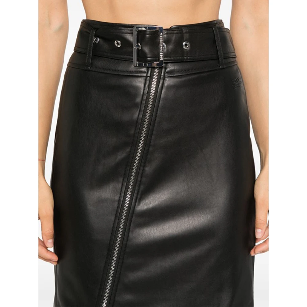 Karl Lagerfeld Hoge taille biker potloodrok Black Dames