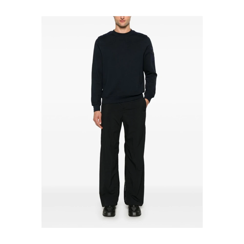 add Blauwe Crew Neck Sweater Jersey Ontwerp Blue Heren