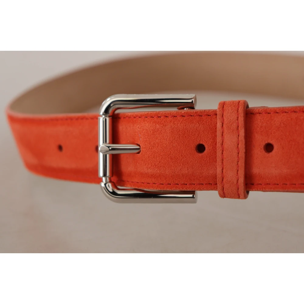 Dolce & Gabbana Oranje Suède Riem met Logogesp Orange Dames