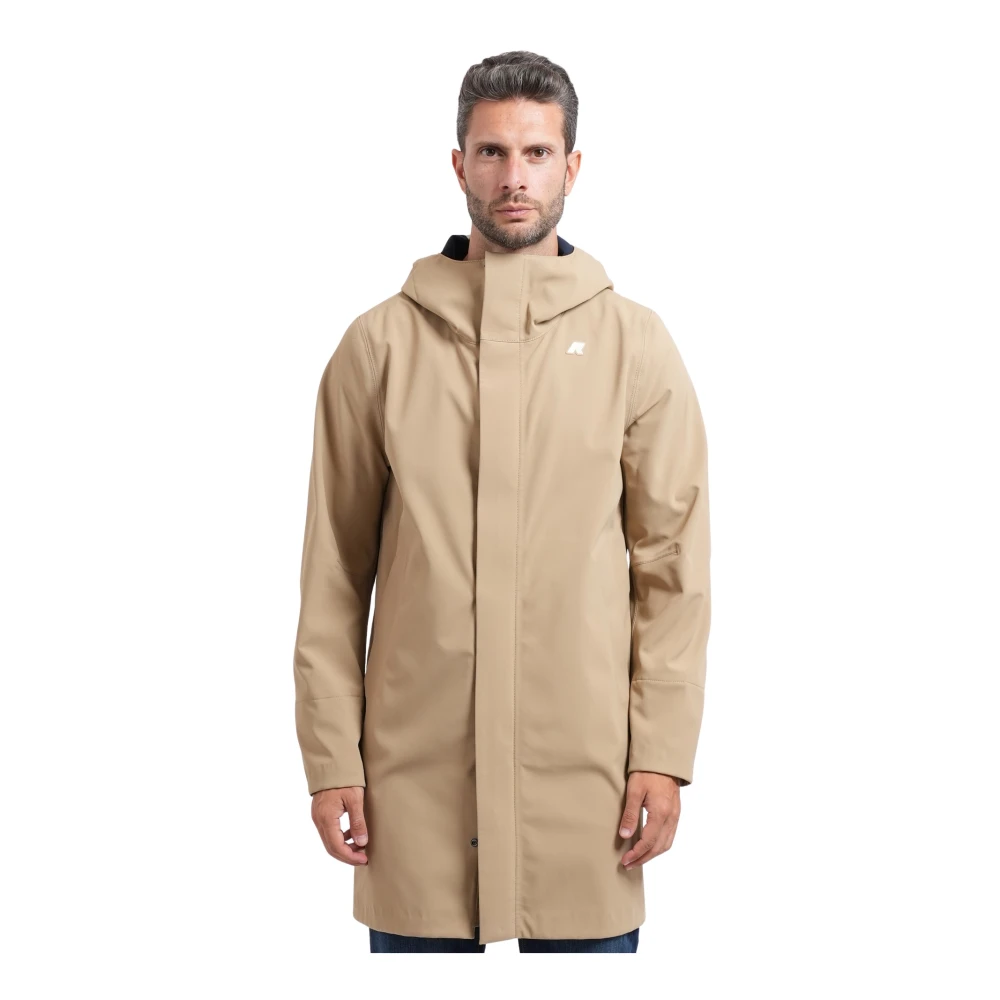 K-Way Uomo Beige Cappotti, 2XL, New,