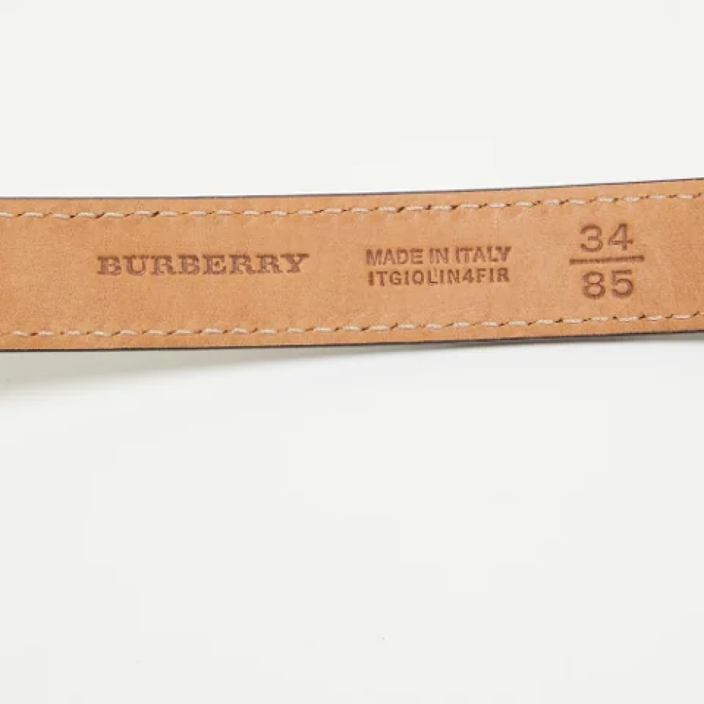 Burberry Vintage Pre-owned Leather belts White Dames