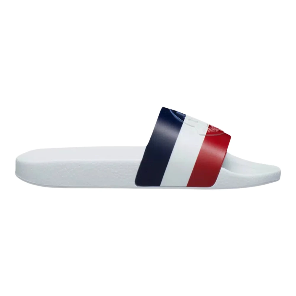 Moncler Multicolor Sliders, Male, 6 Uk, Tricolour Toe Strap Sandals