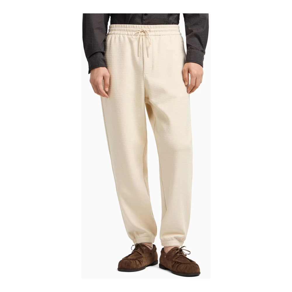 Emporio Armani Beige Stijlvolle Broek Beige Heren