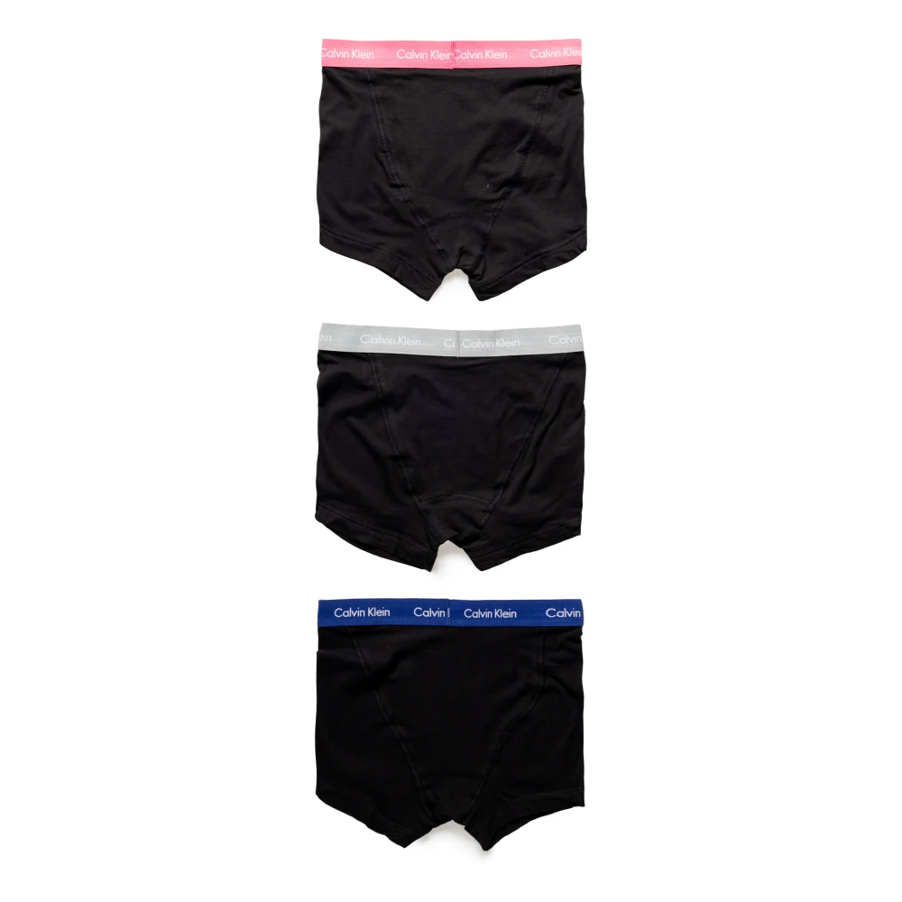 Calvin Klein Fuchsia Print Katoenen Herenondergoed Black Heren