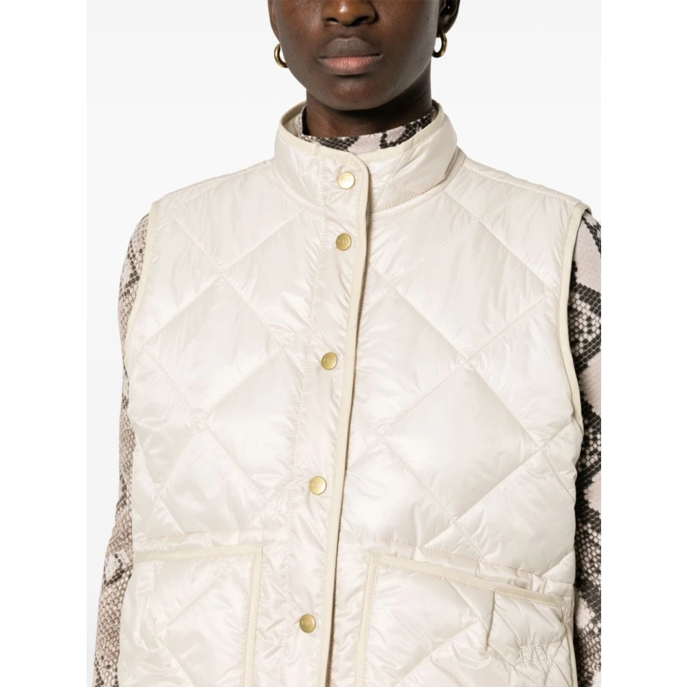 Fay Gewatteerd Mouwloos Jack Beige Dames