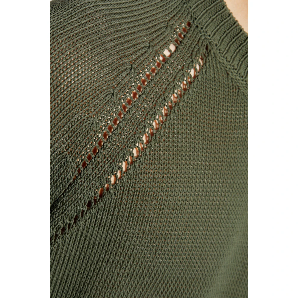 Jil Sander Katoenen trui Green Heren
