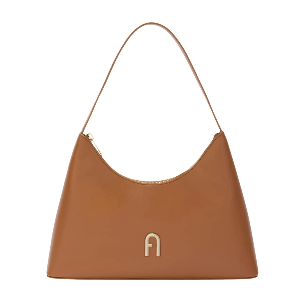 Furla Diamante Schoudertas S Brown Dames