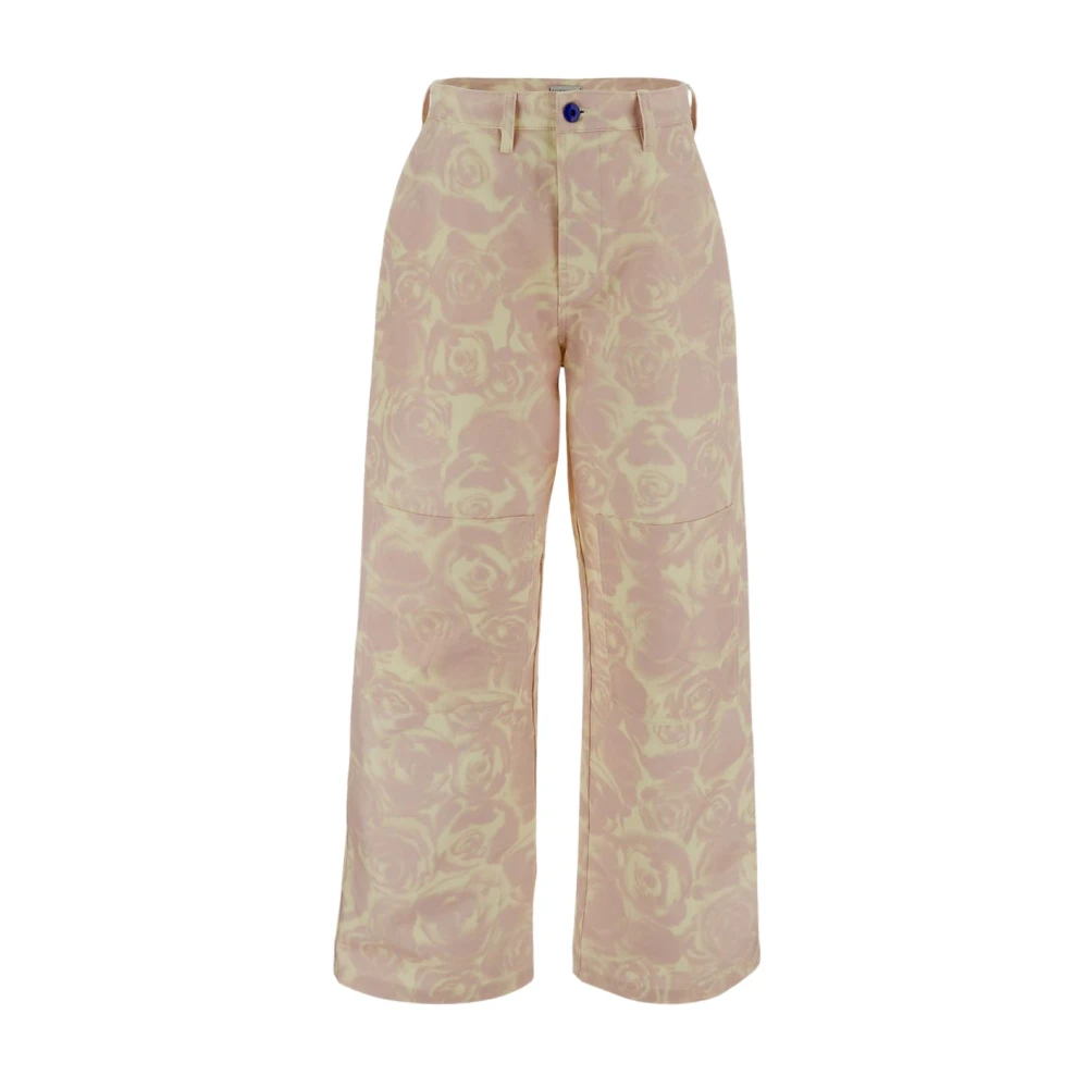 Burberry Wide Trousers Pink Dames