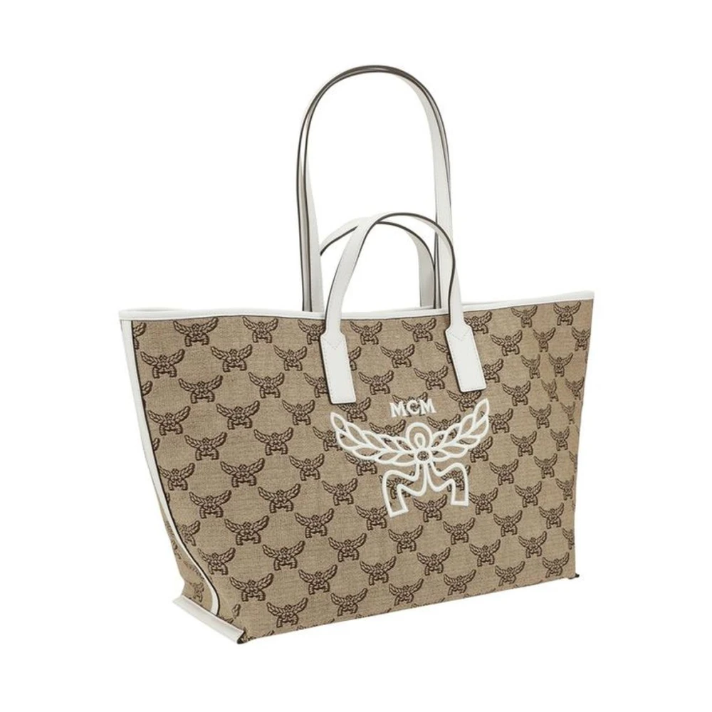 MCM Stijlvolle Tote Tas met Afneembare Pouch Brown Dames