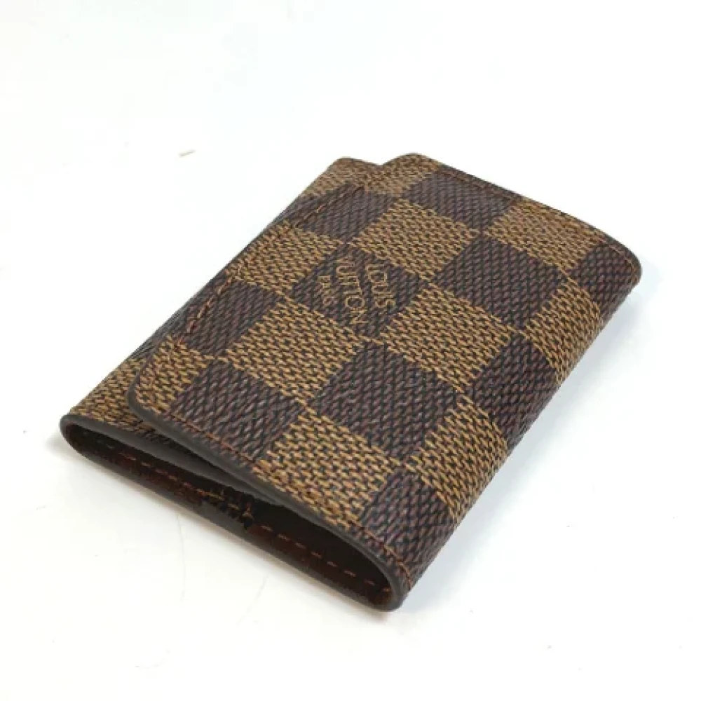 Louis Vuitton Vintage Pre-owned Cotton key-holders Brown Dames