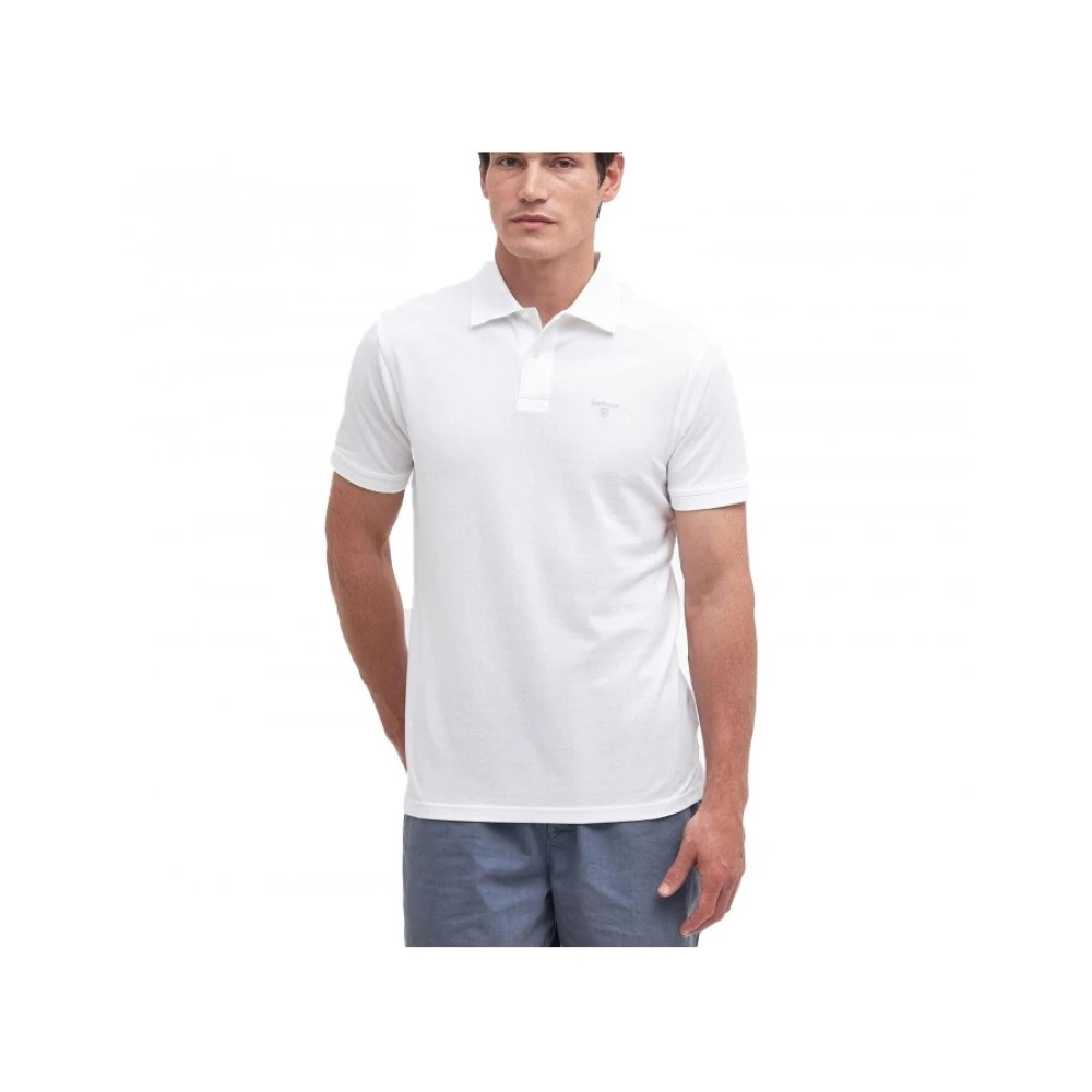 Barbour Sportieve Polo in Wit Smart-Casual Stijl White Heren
