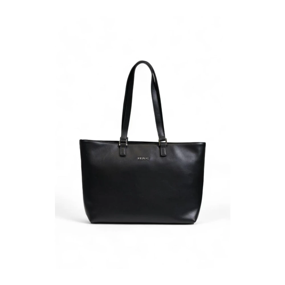 Replay Polyethyleen Handtas met Polyester Voering Black Dames