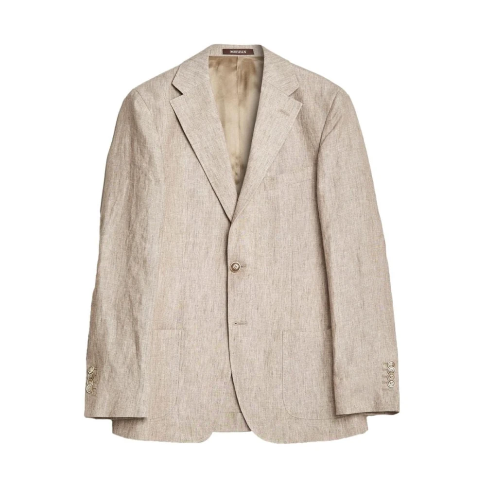 Mike Linen Suit Jacket Khaki