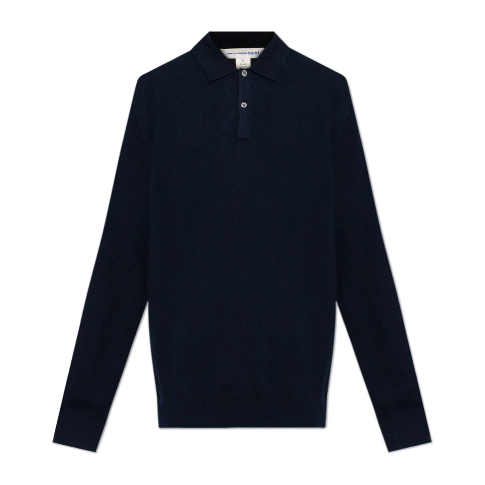 Comme des Garçons Wollen trui Blue Heren