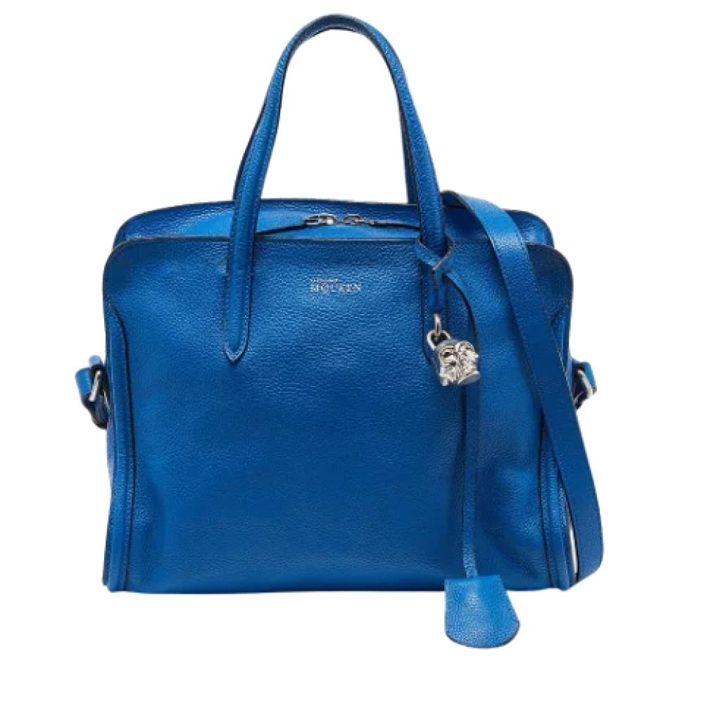 Alexander McQueen Pre-owned Leather shoulder-bags Blue Dames