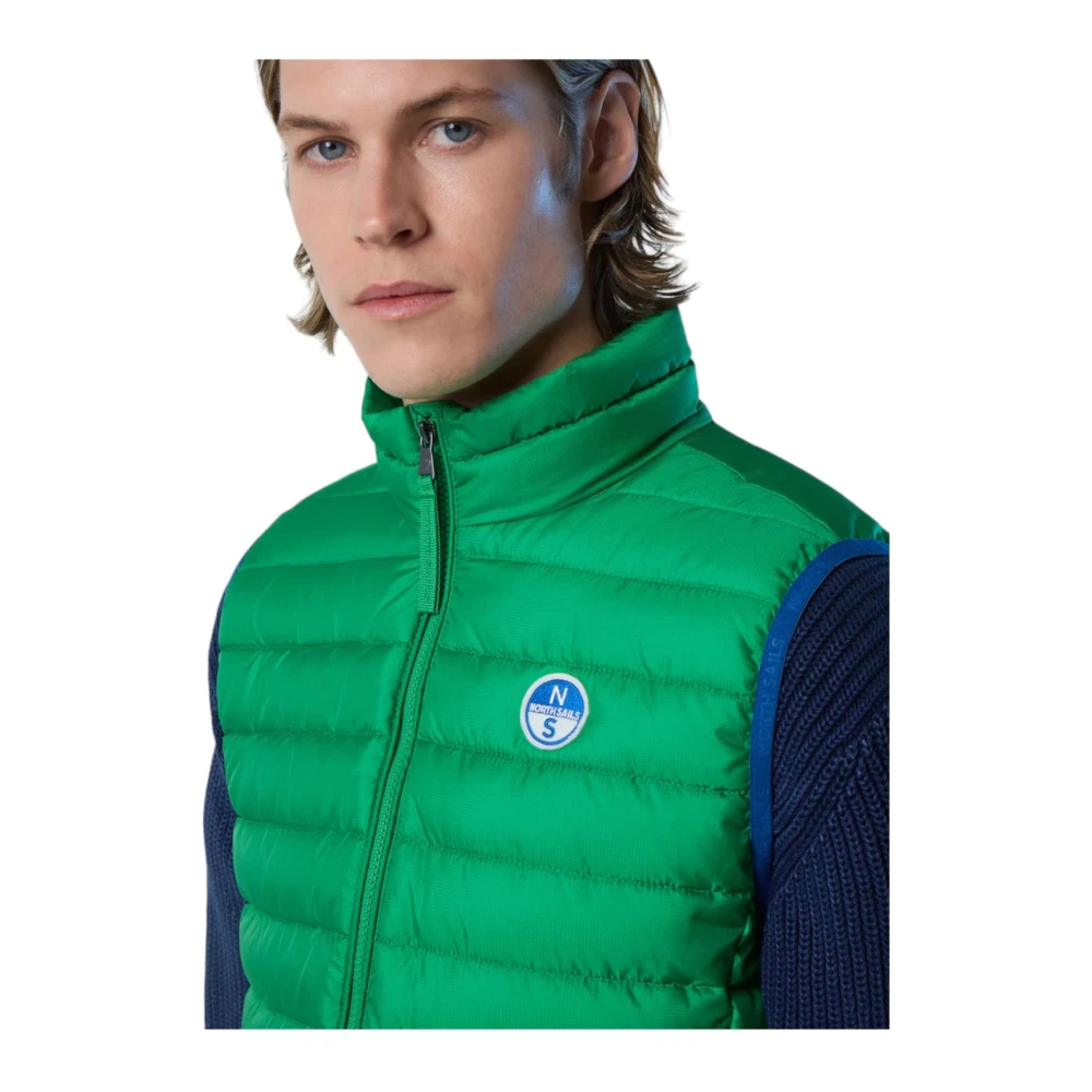 North Sails Stijlvolle Mouwloze Jas voor Mannen Green Heren