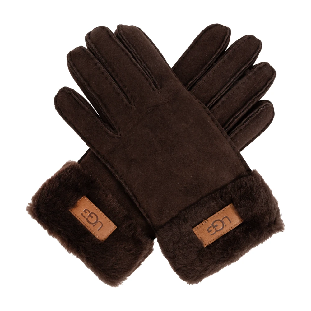 Ugg Leren handschoenen Brown Dames