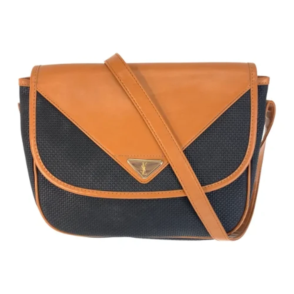 Yves Saint Laurent Vintage Pre-owned Plastic shoulder-bags Brown Dames