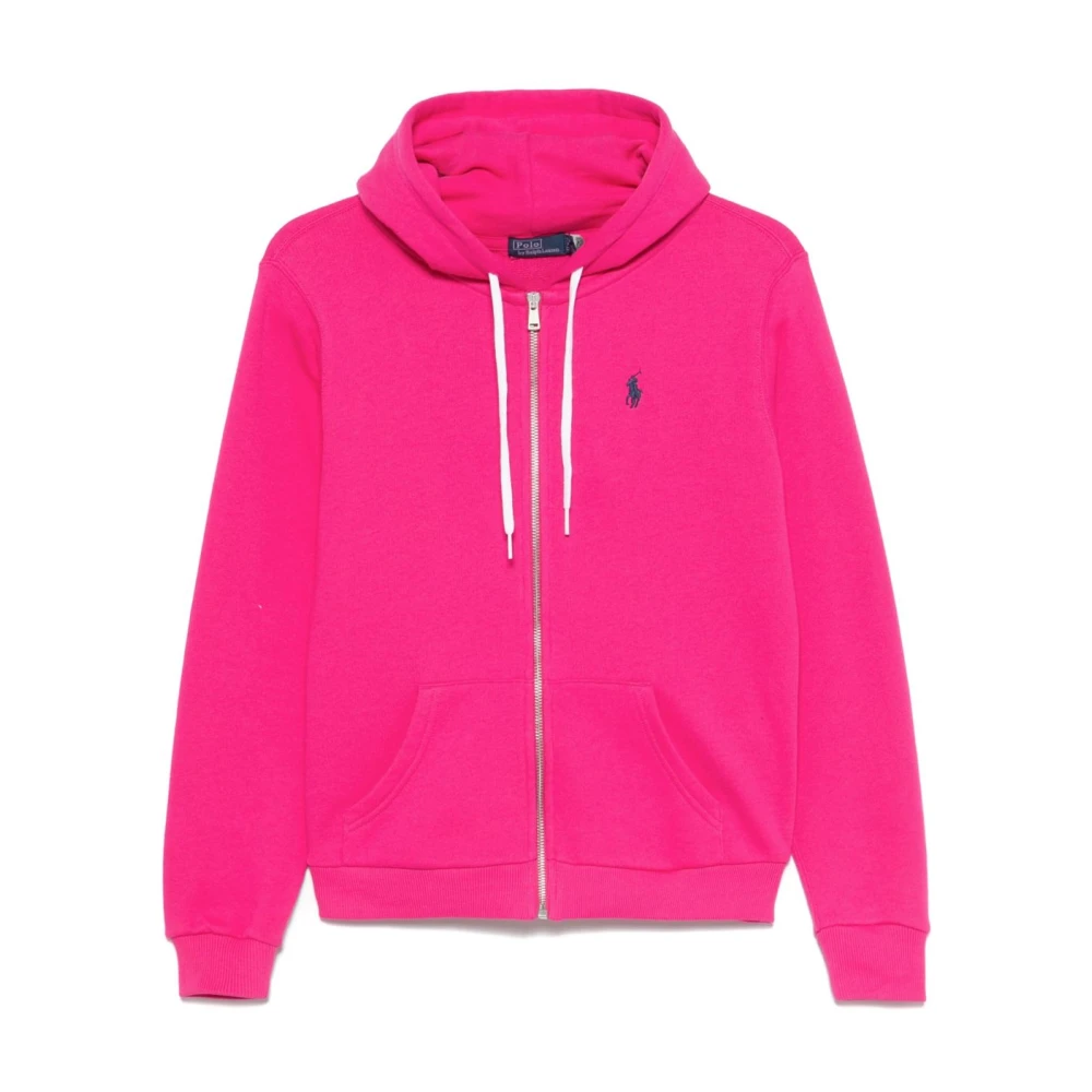 Polo Ralph Lauren Roze Hoodie met Rits Pink Dames