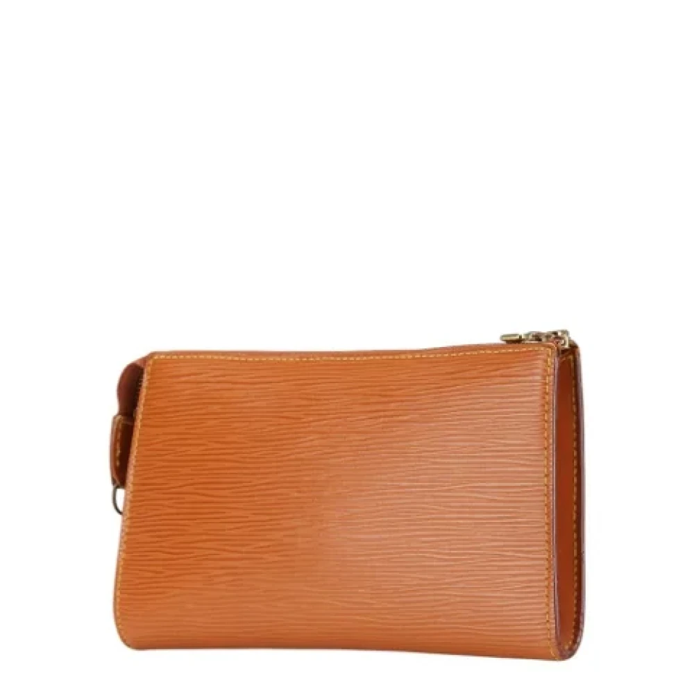 Louis Vuitton Vintage Pre-owned Leather pouches Brown Dames