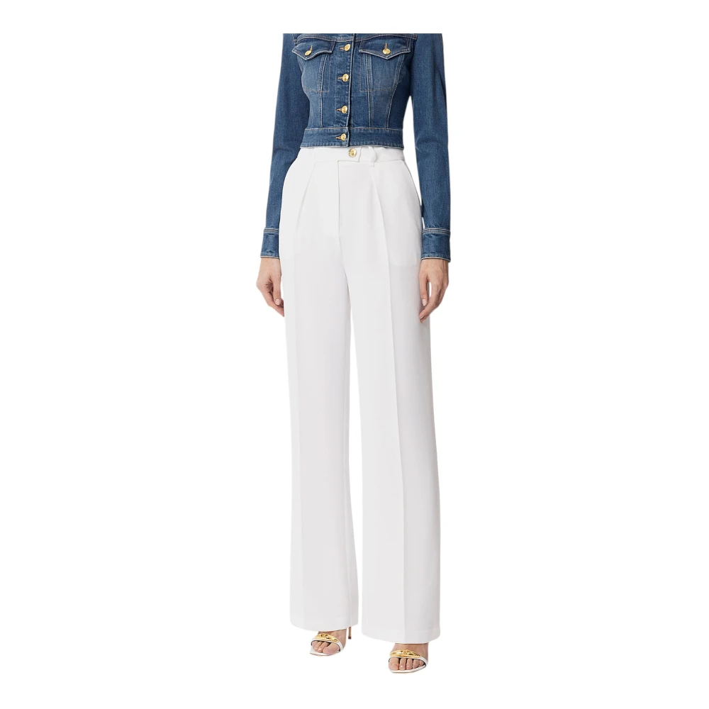 Trousers > Wide Trousers - - Elisabetta Franchi - Modalova