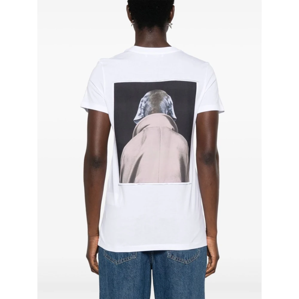 Max Mara Katoenen T-shirts met Hondenprint Pink Dames