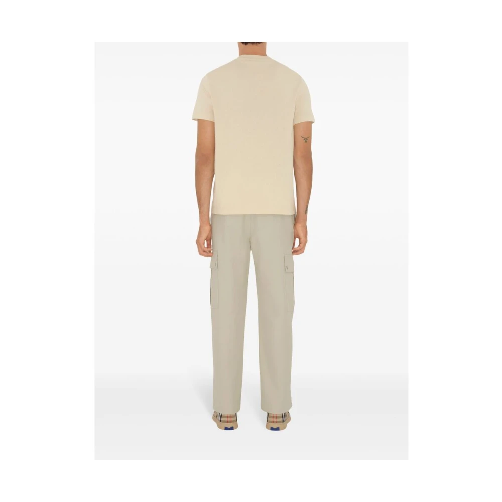 Burberry Equestrian Knight Jersey T-shirt Beige Heren