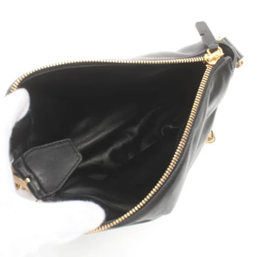 Burberry Vintage Pre-owned Leather shoulder-bags Black Dames