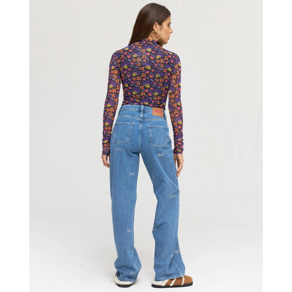 Harper & Yve Lange Mouw Top Jane-Ls Purple Dames