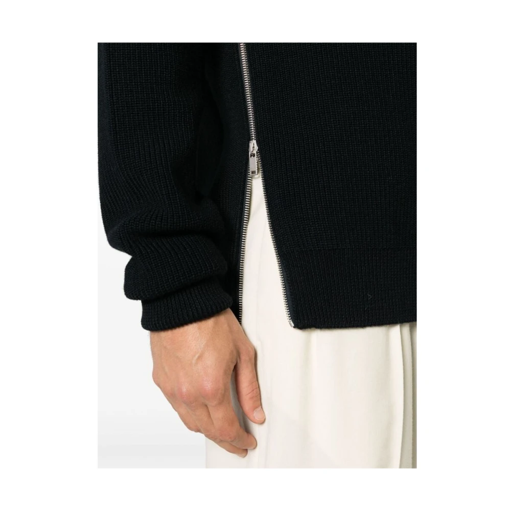 Jil Sander Midnight Blue Wollen Trui Blue Heren