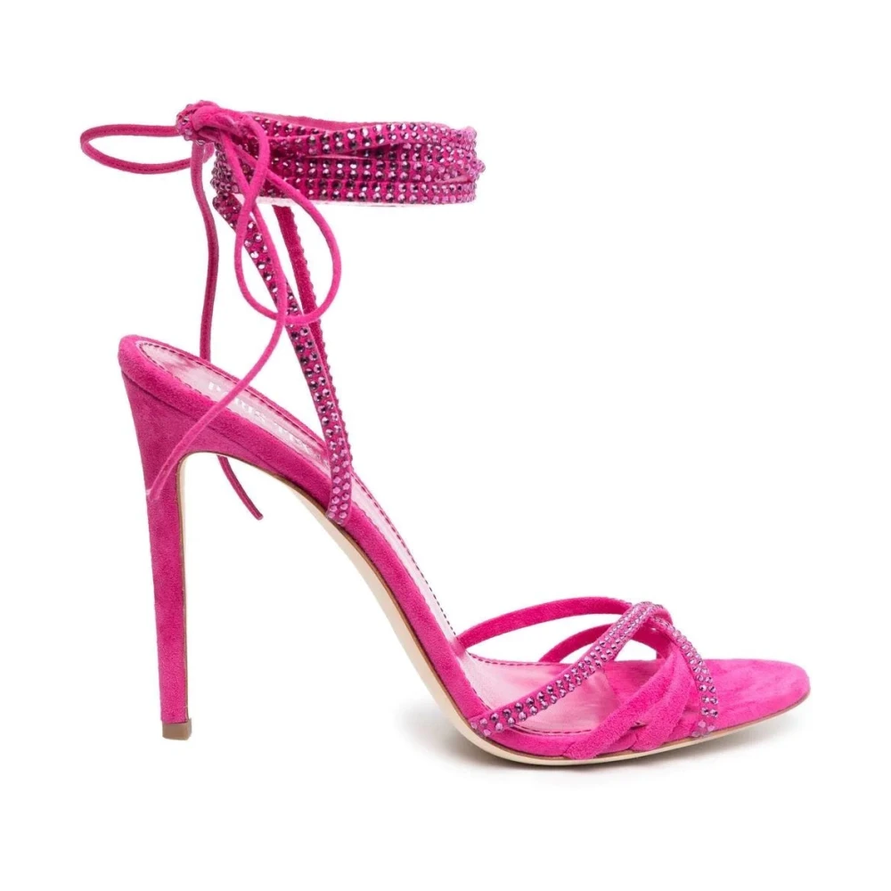 Paris Texas High Heel Sandals, Female, 3 Uk, Holly Nicole Lace Up Sandal Pink