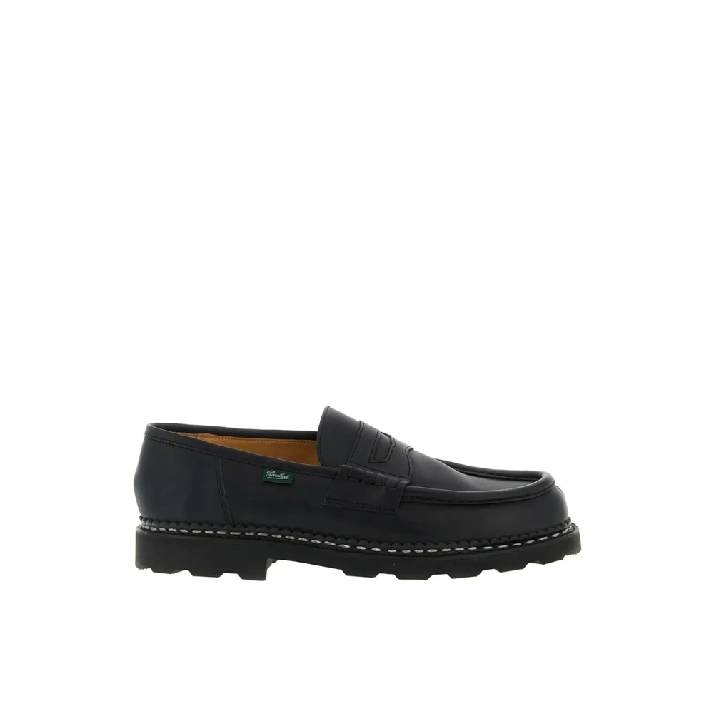 Paraboot Black Reims Moccasin - Male - Loafers - 10 Uk - Shoes