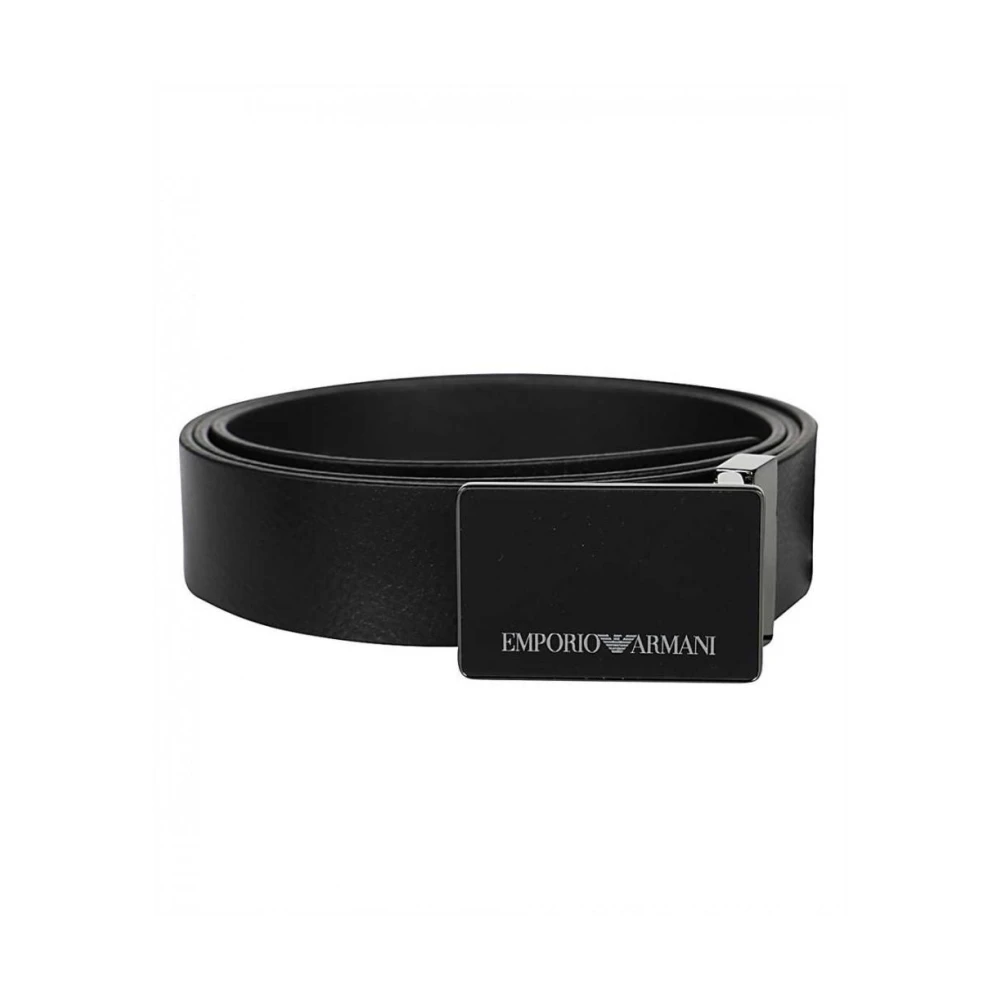 Emporio Armani Men's Black Belt