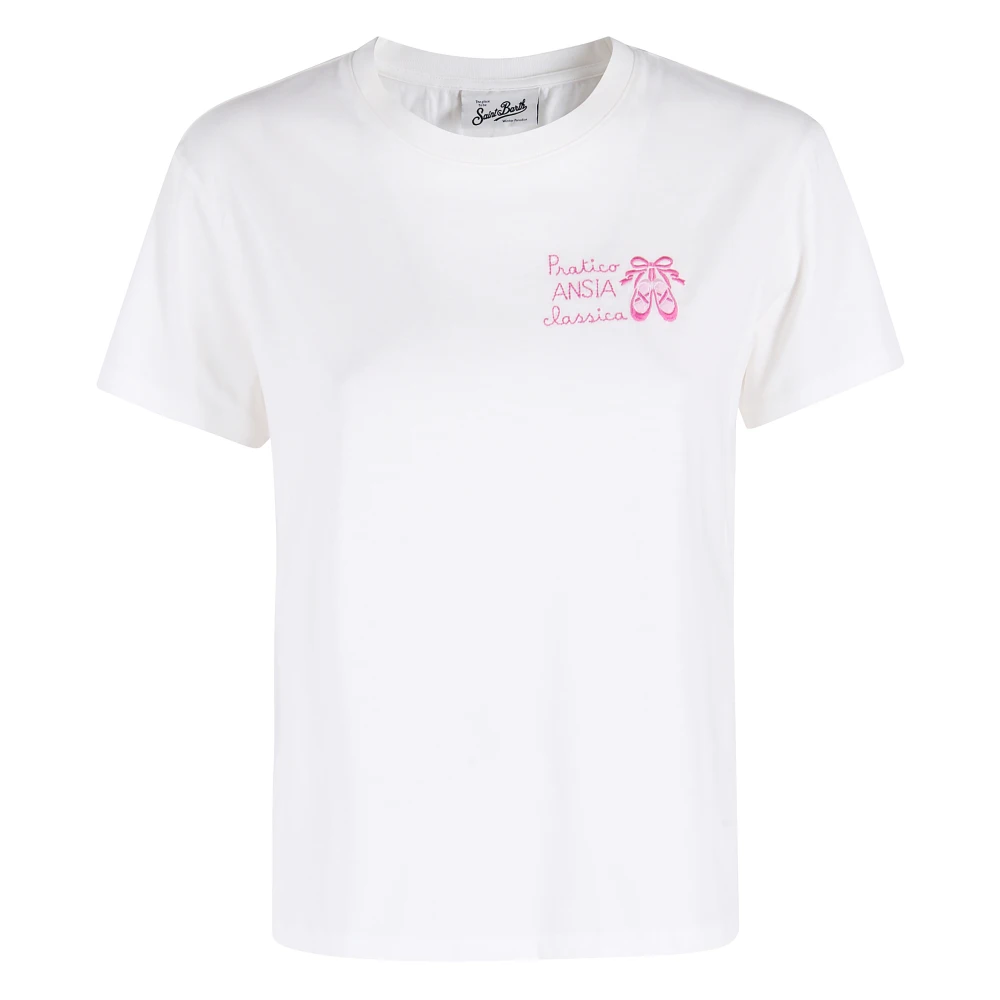 Mc2 Saint Barth Women's White Crewneck T-Shirt