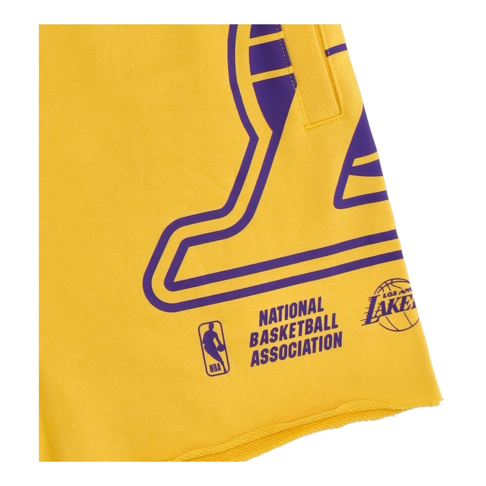 Nike Lakers Fleece Shorts Courtside Yellow Heren