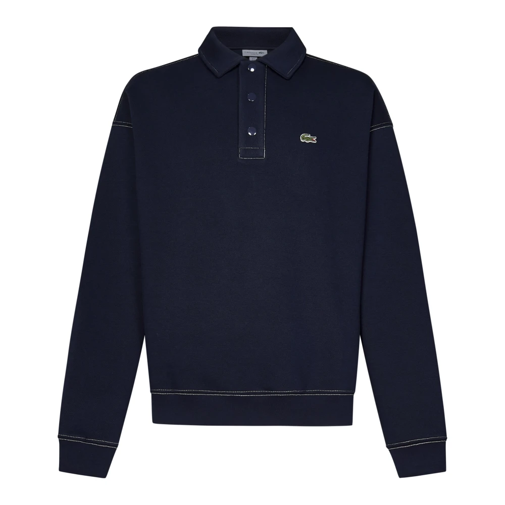Lacoste Blauwe Sweatshirt Aw24 Stijlvolle Casual Mode Blue Heren