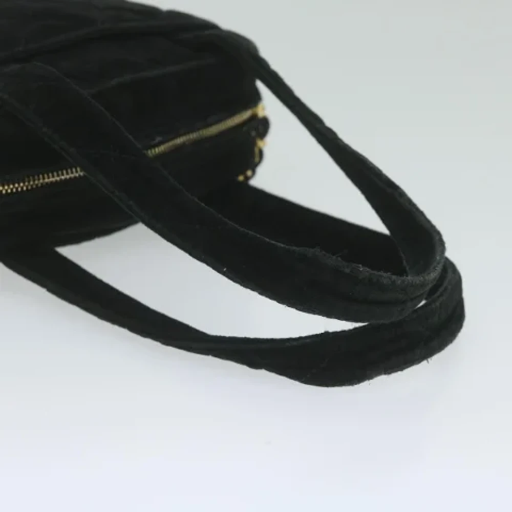 Chanel Vintage Pre-owned Fabric handbags Black Dames
