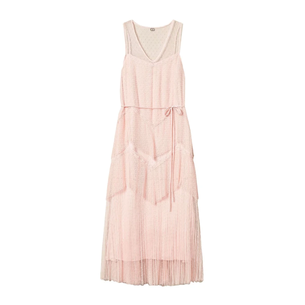 Twinset Roze Gerende Rok met Polka Dots Pink Dames