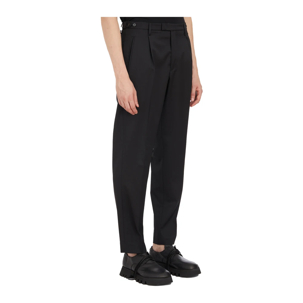 Barena Venezia Wollen Maatwerk Broek Black Heren