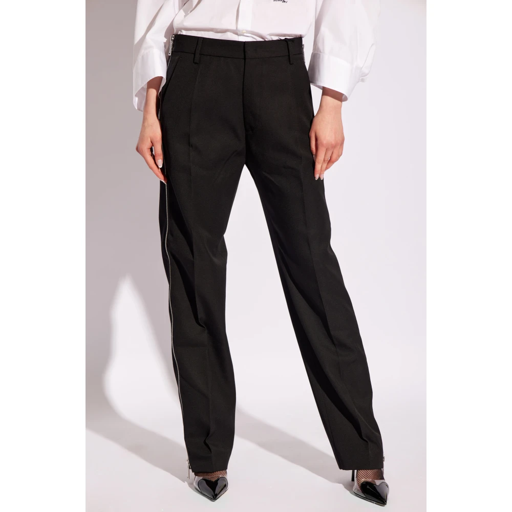 Dsquared2 Gekreukelde broek Black Dames