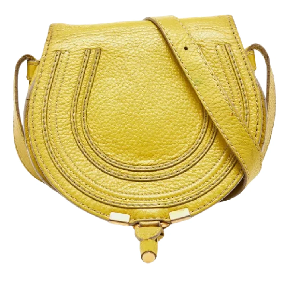 Chloé Pre-owned Leather shoulder-bags Yellow Dames