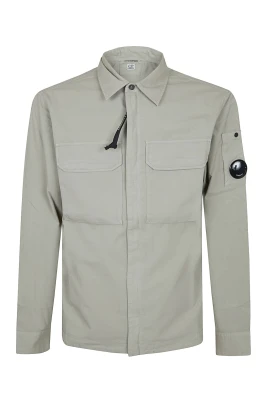 Gabardine Zipped Lens Overshirt