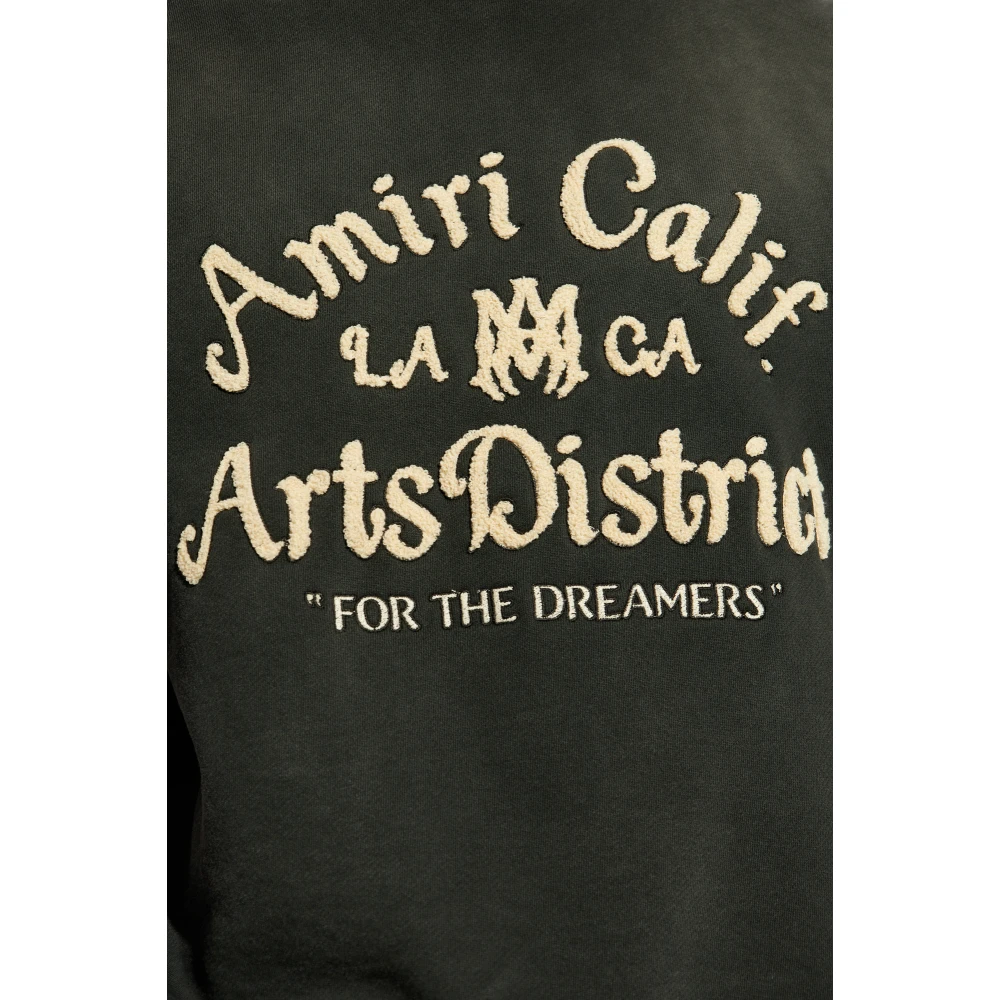 Amiri T-shirt met geborduurd logo Black Heren