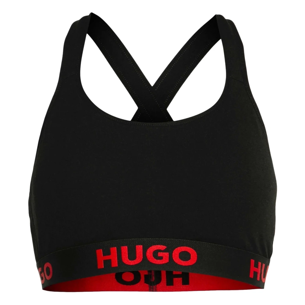 Hugo Boss Sport Logo Bra Black, Dam