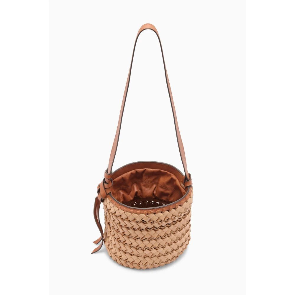 Ulla Johnson Geweven emmer tas Beige Dames