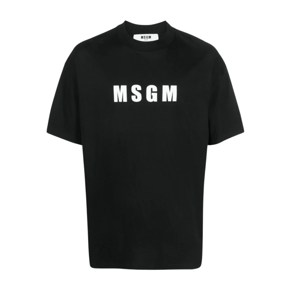 Msgm - Tops > T-Shirts - Black - Msgm - Modalova