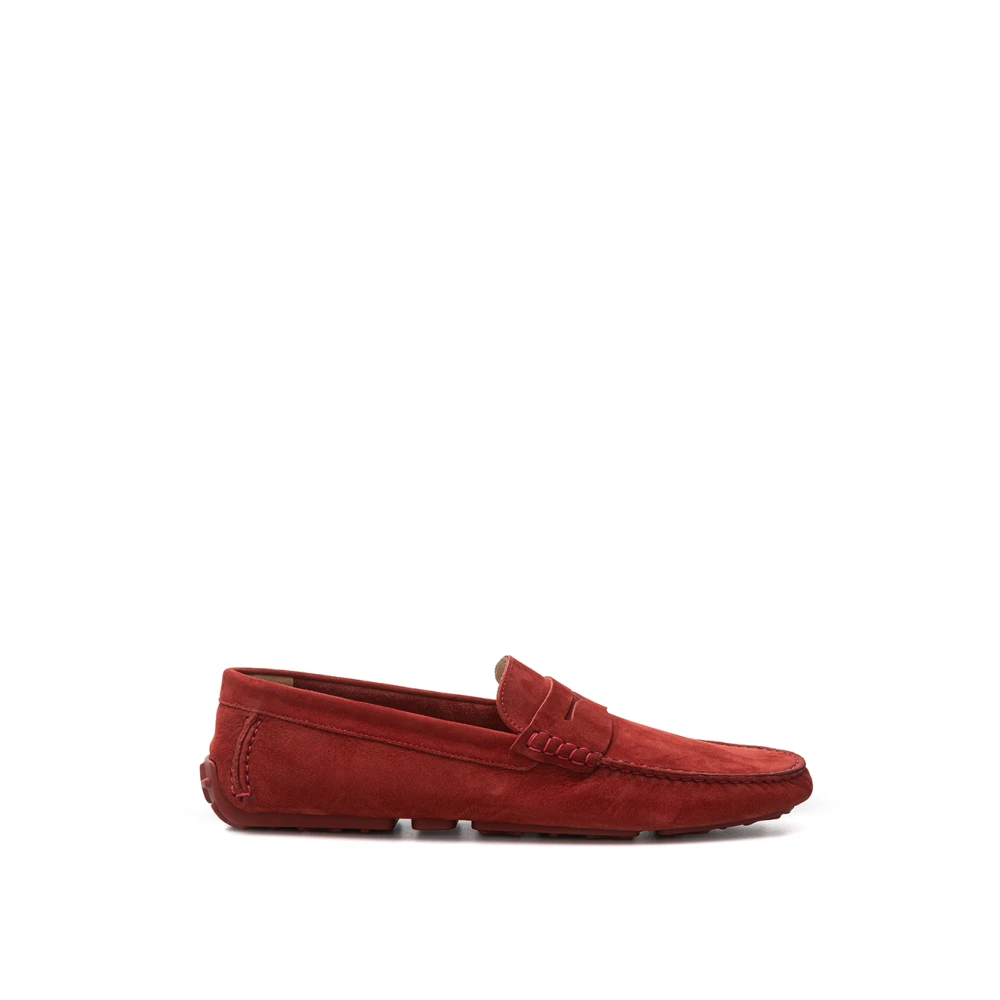 Bally Bourgogne Mocka Penny Loafer Red, Herr