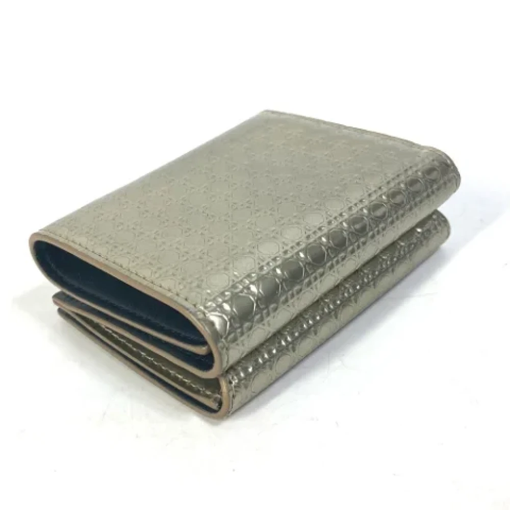 Dior Vintage Pre-owned Leather wallets Yellow Dames