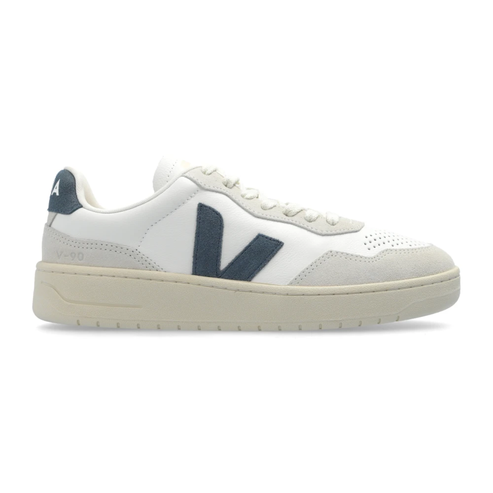 Veja Women's White Sneakers, 7 Uk, V-90 Leather Trainers